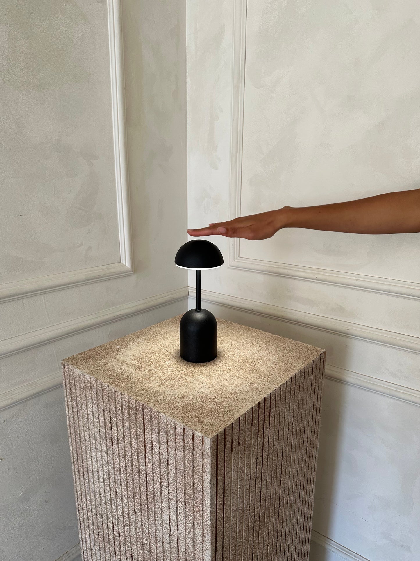 Lampe Sans Fil Edie, Métal Argent ou Or, Tactile