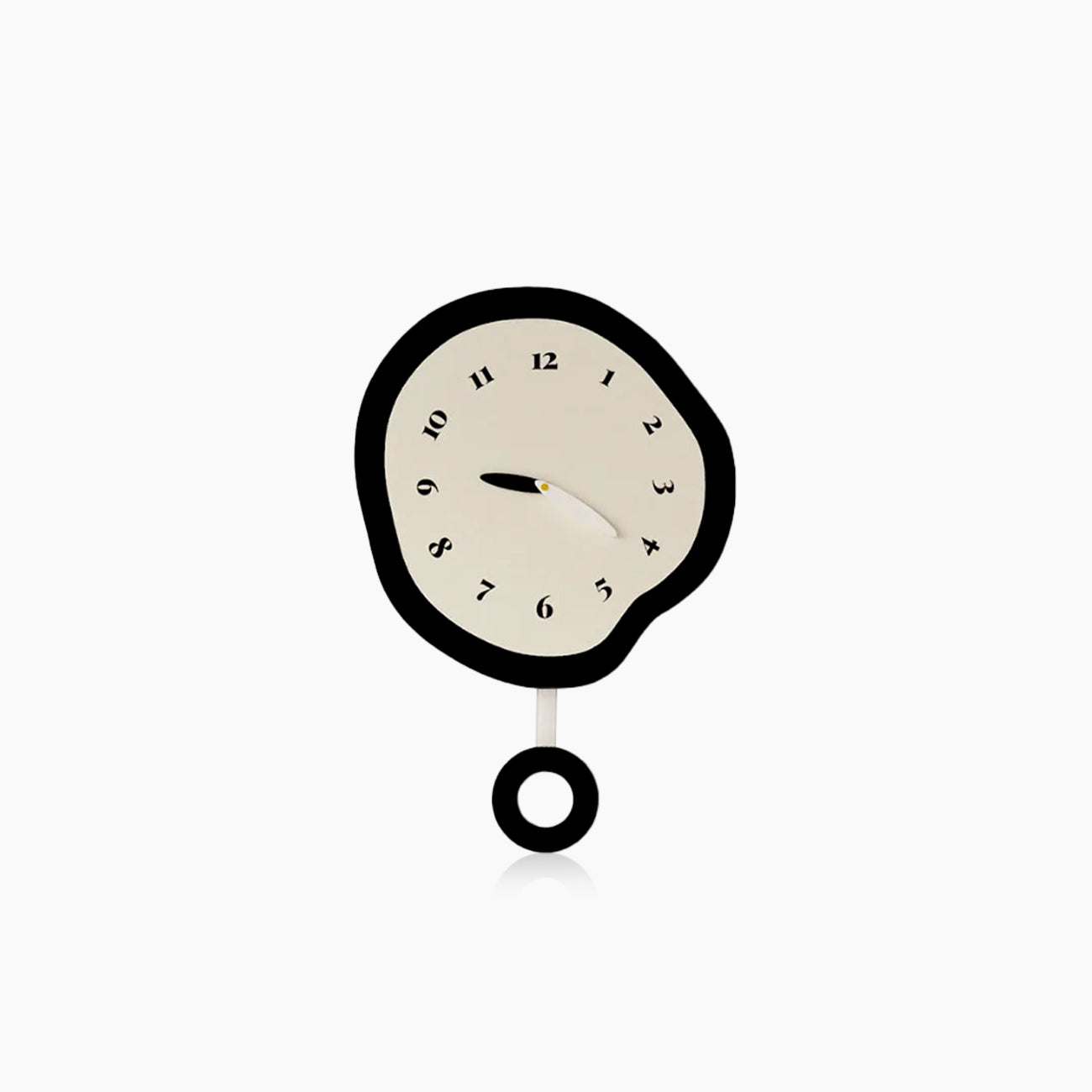 Horloge Murale Abstraite Distordue Silencieuse – Design Moderne et Mouvement Quartz