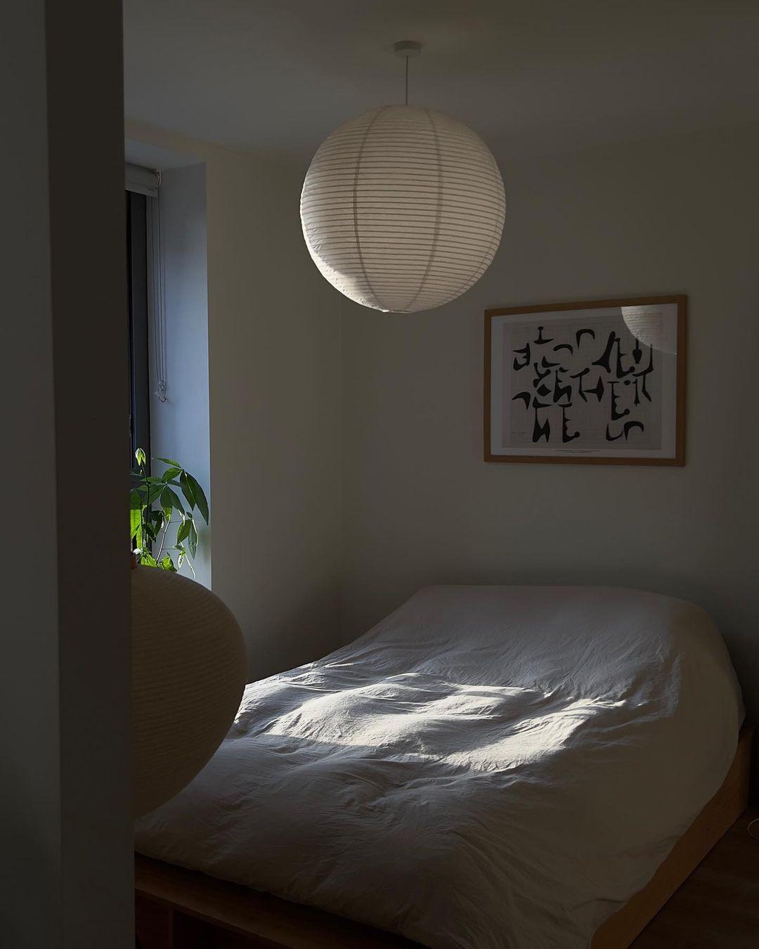 Lampe Suspendue Papier Washi, Style Akari, Ø30–80cm