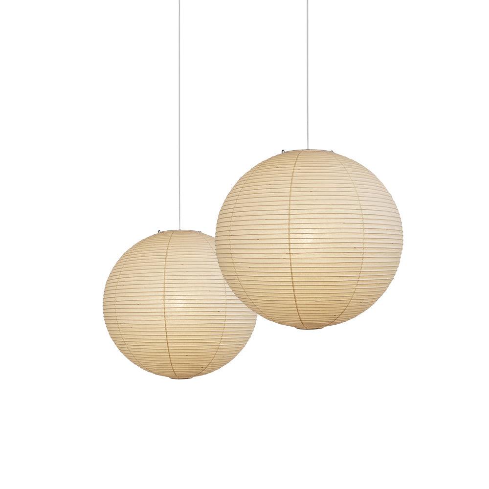 Lampe Suspendue Papier Washi, Style Akari, Ø30–80cm