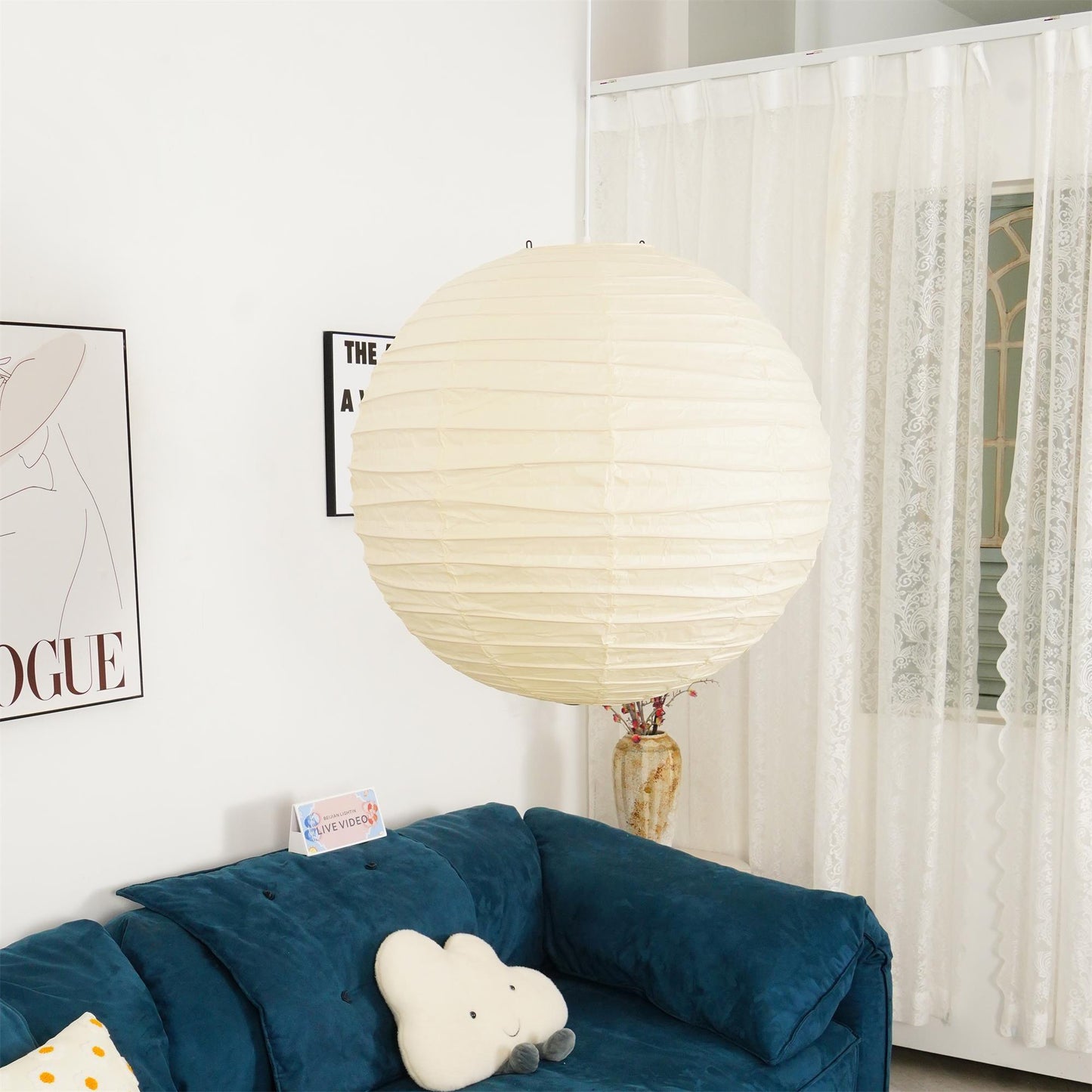 Suspension Akari – Lanterne Papier Washi Japonais