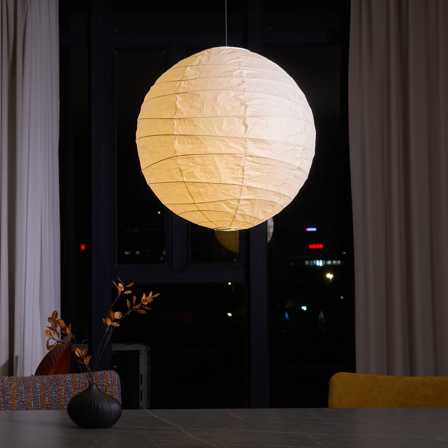 Suspension Akari – Lanterne Papier Washi Japonais