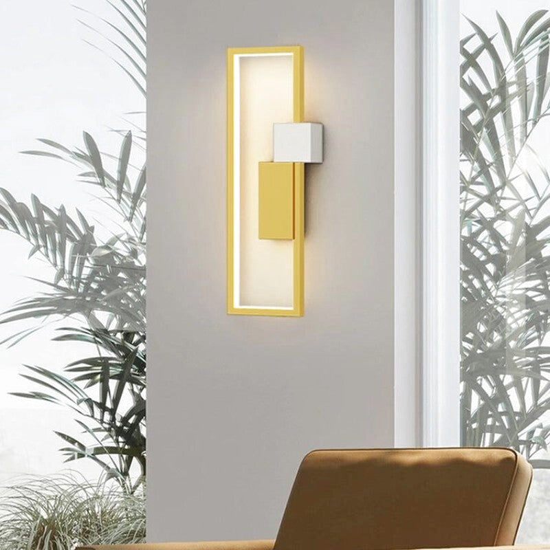 Applique Murale LED Design Géométrique Doré