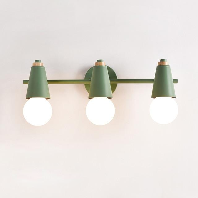 Applique Murale LED Ari – Métal & Bois, 2/3 Têtes