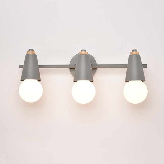 Applique Murale LED Ari – Métal & Bois, 2/3 Têtes
