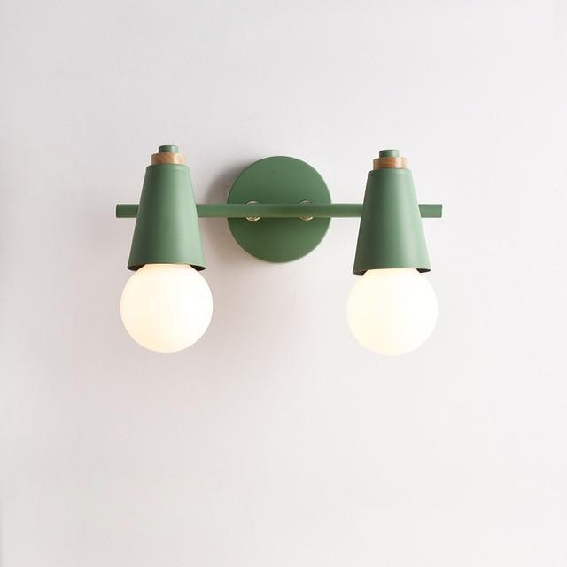 Applique Murale LED Ari – Métal & Bois, 2/3 Têtes