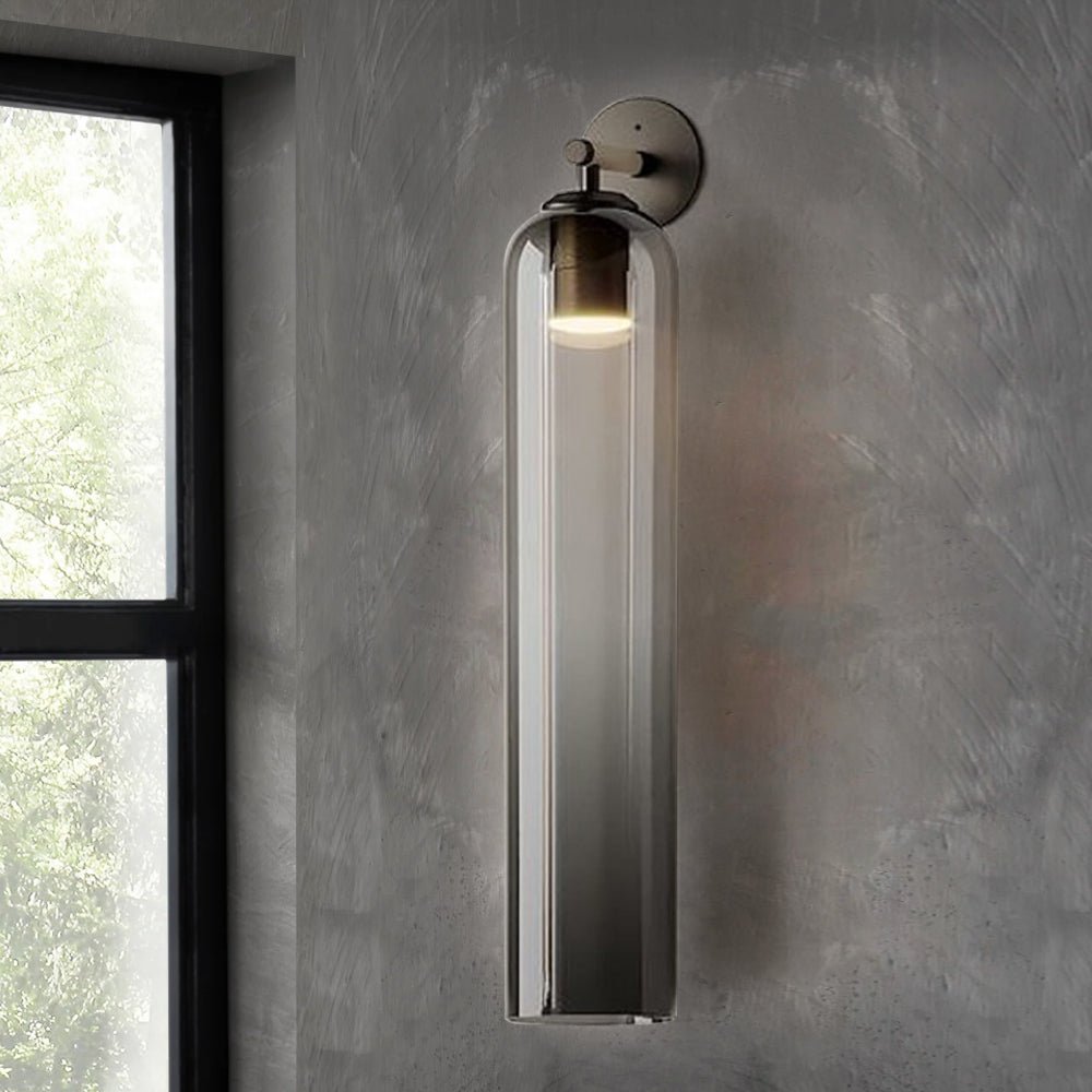 Applique Murale Cylindrique en Verre – Design Moderne