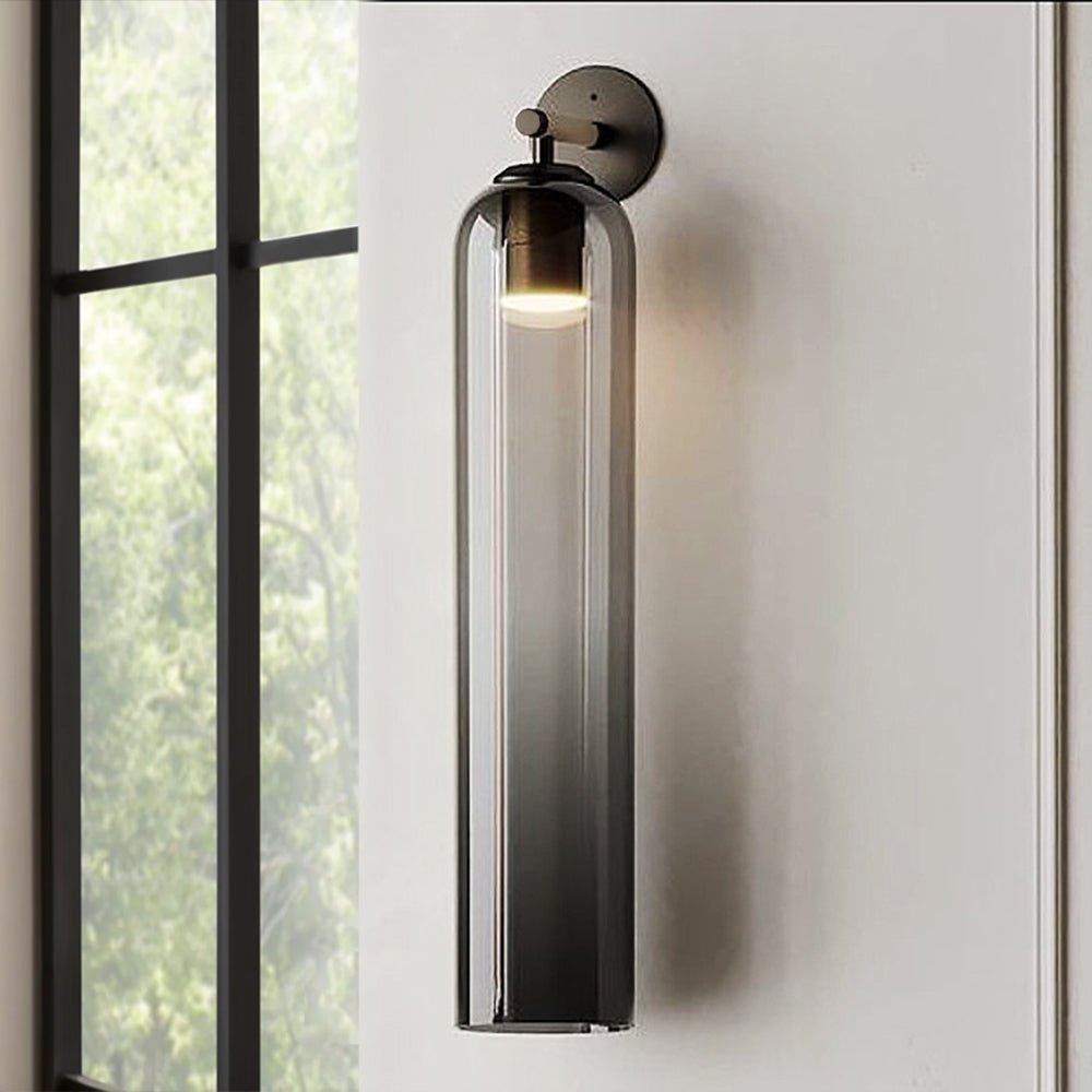 Applique Murale Cylindrique en Verre – Design Moderne