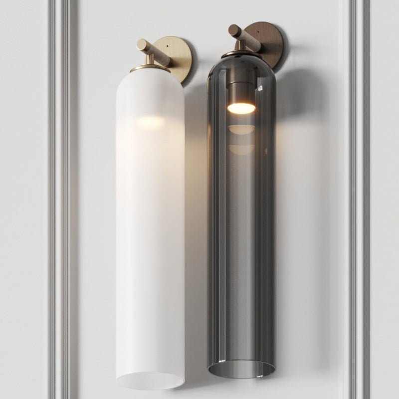 Applique Murale Cylindrique en Verre – Design Moderne