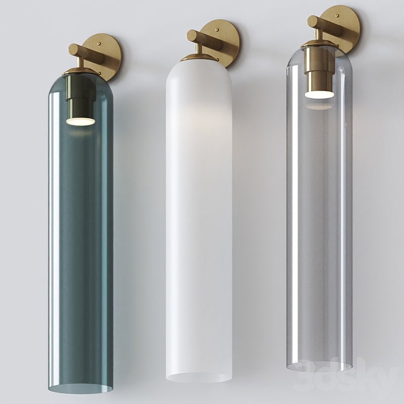 Applique Murale Cylindrique en Verre – Design Moderne