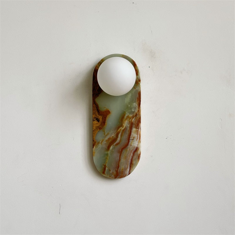 Applique Murale Jade Lucie – Pierre & Verre Élégants