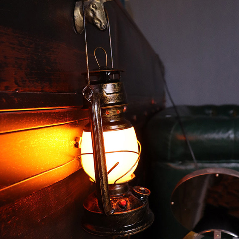 Lampe Vintage LED en Fer et Acrylique pour Salon