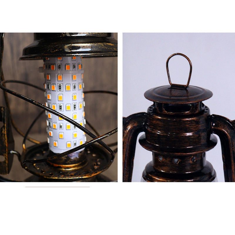 Lampe Vintage LED en Fer et Acrylique pour Salon