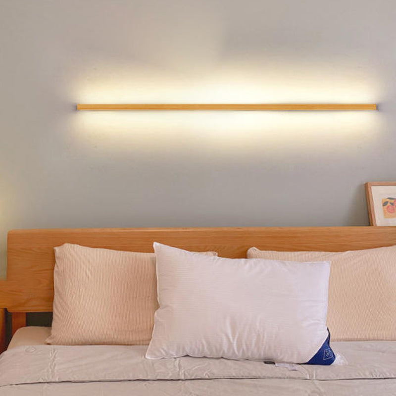 Applique LED Bois Massif, Style Japonais, 60–180 cm