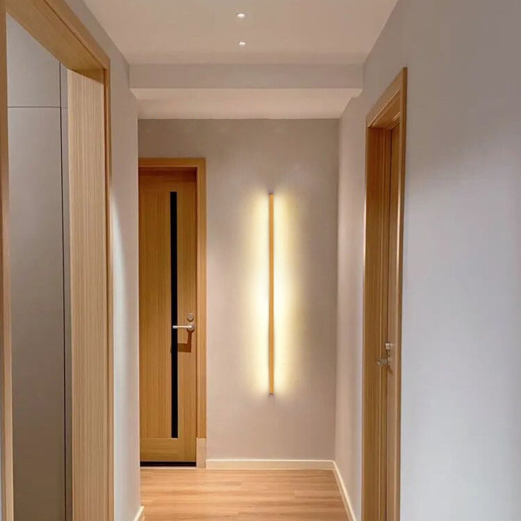 Applique LED Bois Massif, Style Japonais, 60–180 cm