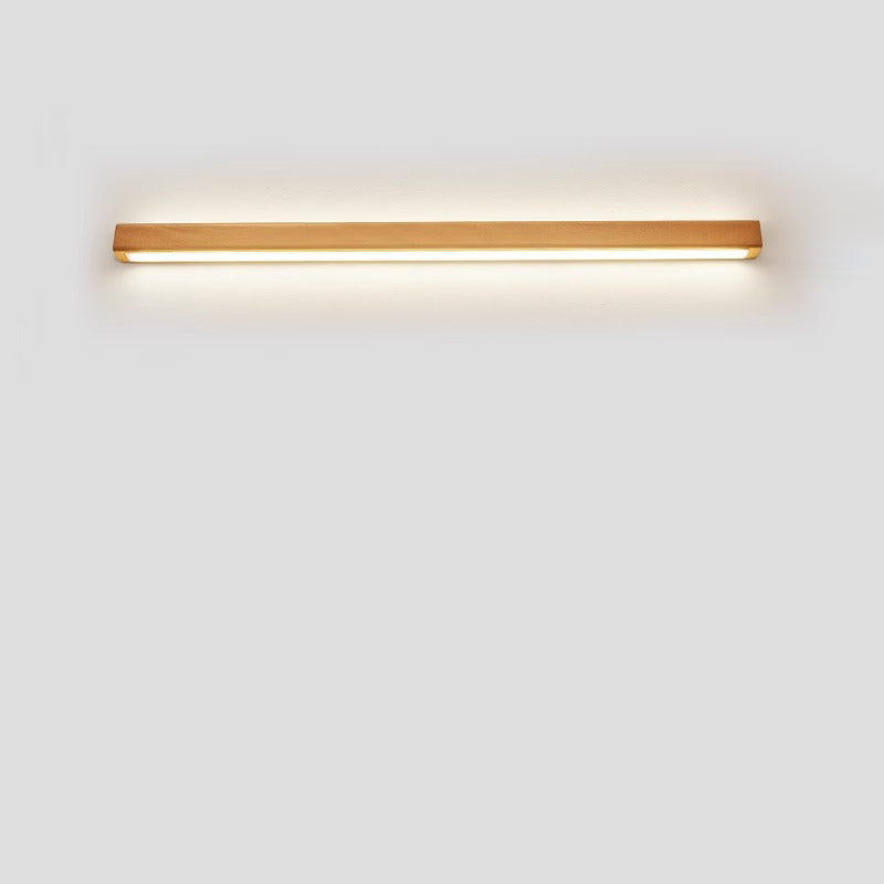 Applique LED Bois Massif, Style Japonais, 60–180 cm