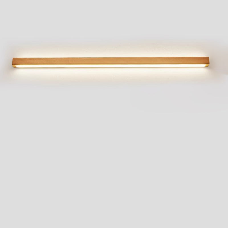Applique LED Bois Massif, Style Japonais, 60–180 cm