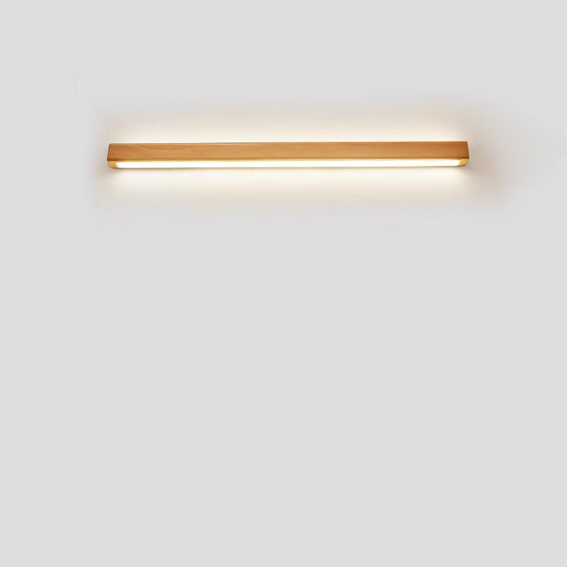 Applique LED Bois Massif, Style Japonais, 60–180 cm