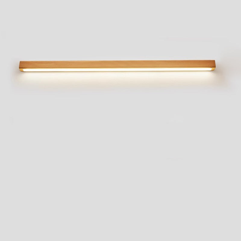 Applique LED Bois Massif, Style Japonais, 60–180 cm