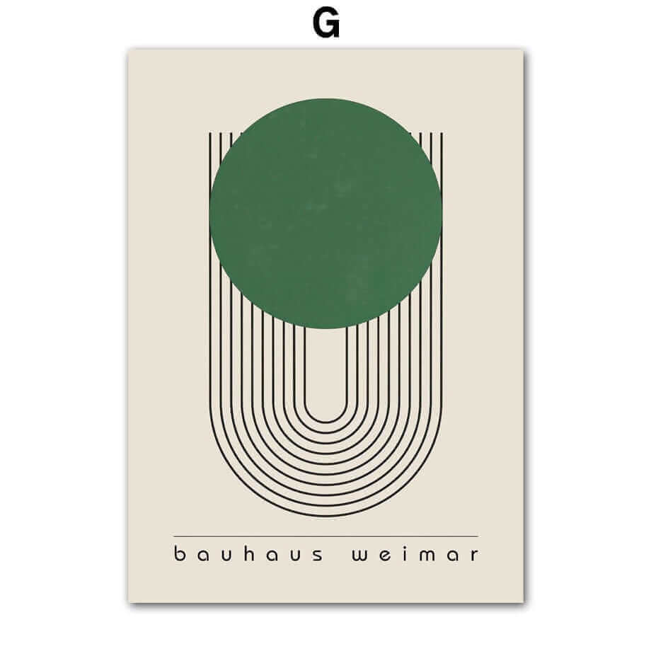 Impressions sur Toile Modernes – Style Minimaliste Inspiré du Bauhaus