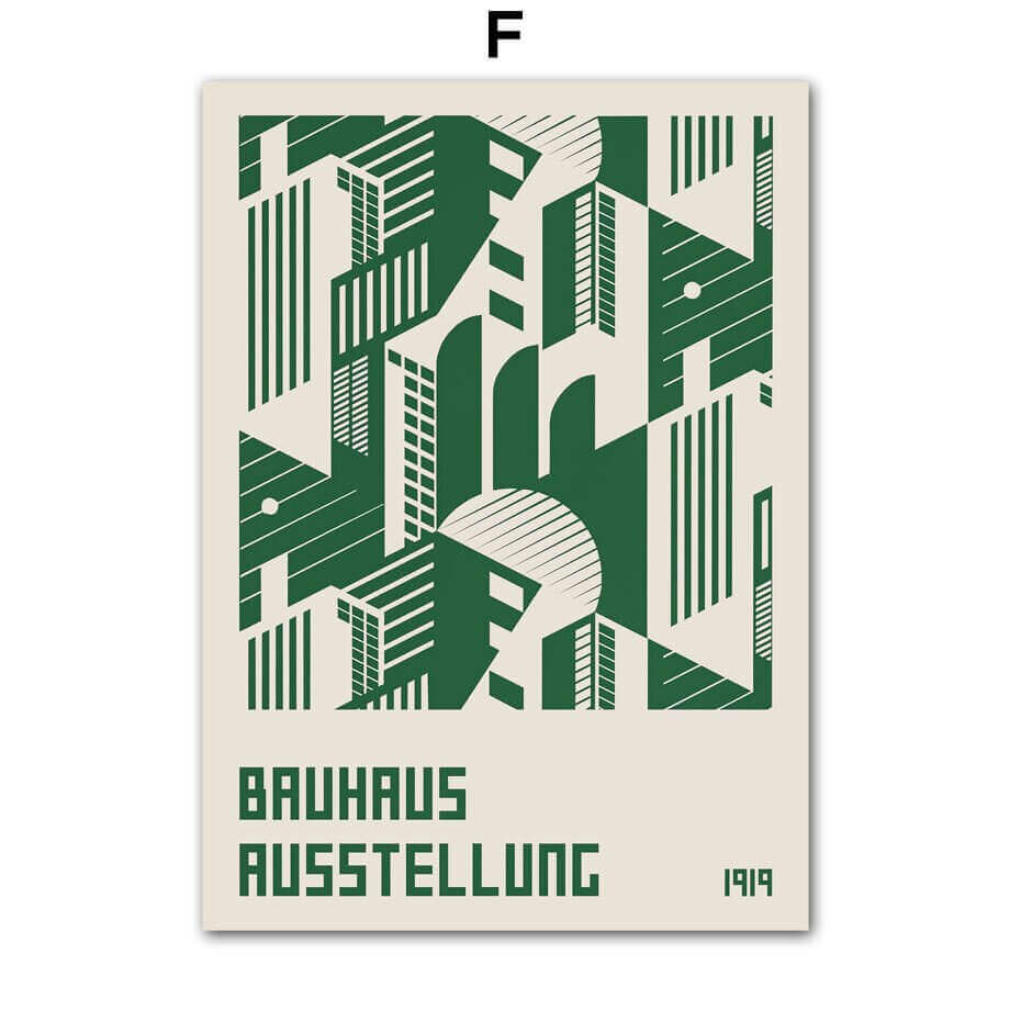 Impressions sur Toile Modernes – Style Minimaliste Inspiré du Bauhaus