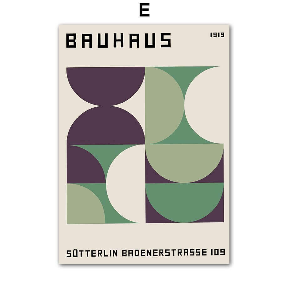 Impressions sur Toile Modernes – Style Minimaliste Inspiré du Bauhaus