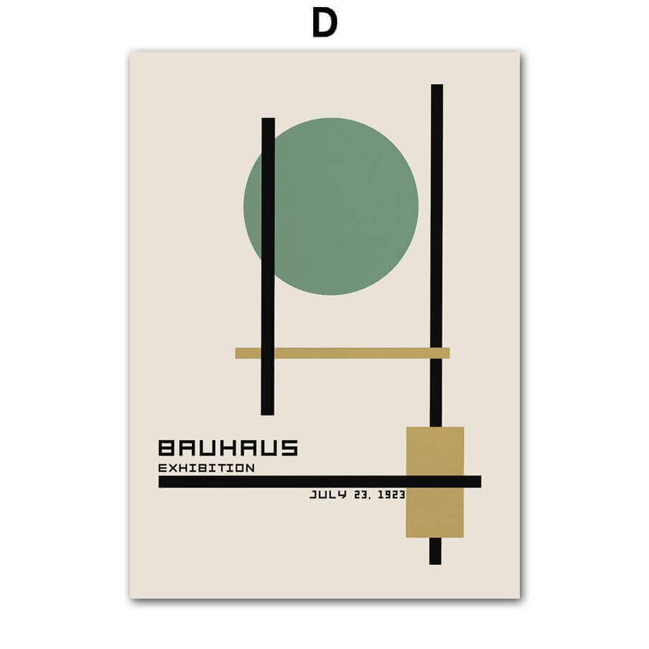 Impressions sur Toile Modernes – Style Minimaliste Inspiré du Bauhaus