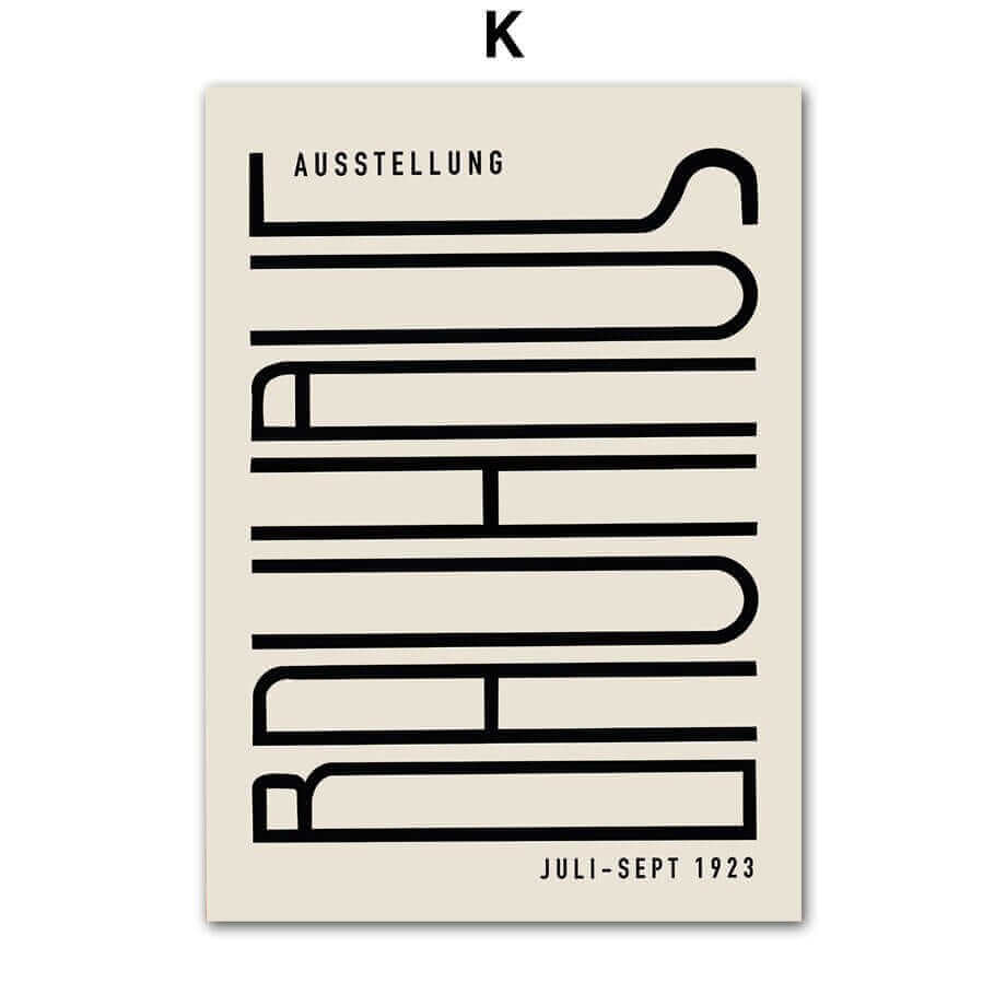 Impressions sur Toile Modernes – Style Minimaliste Inspiré du Bauhaus