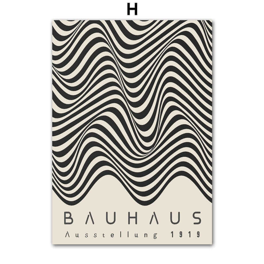 Impressions sur Toile Modernes – Style Minimaliste Inspiré du Bauhaus