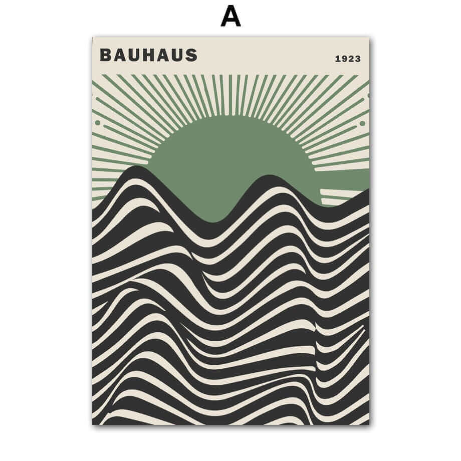 Impressions sur Toile Modernes – Style Minimaliste Inspiré du Bauhaus