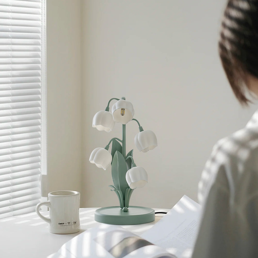Lampe de Table Bell Orchid | Éclairage Élégant et Floral