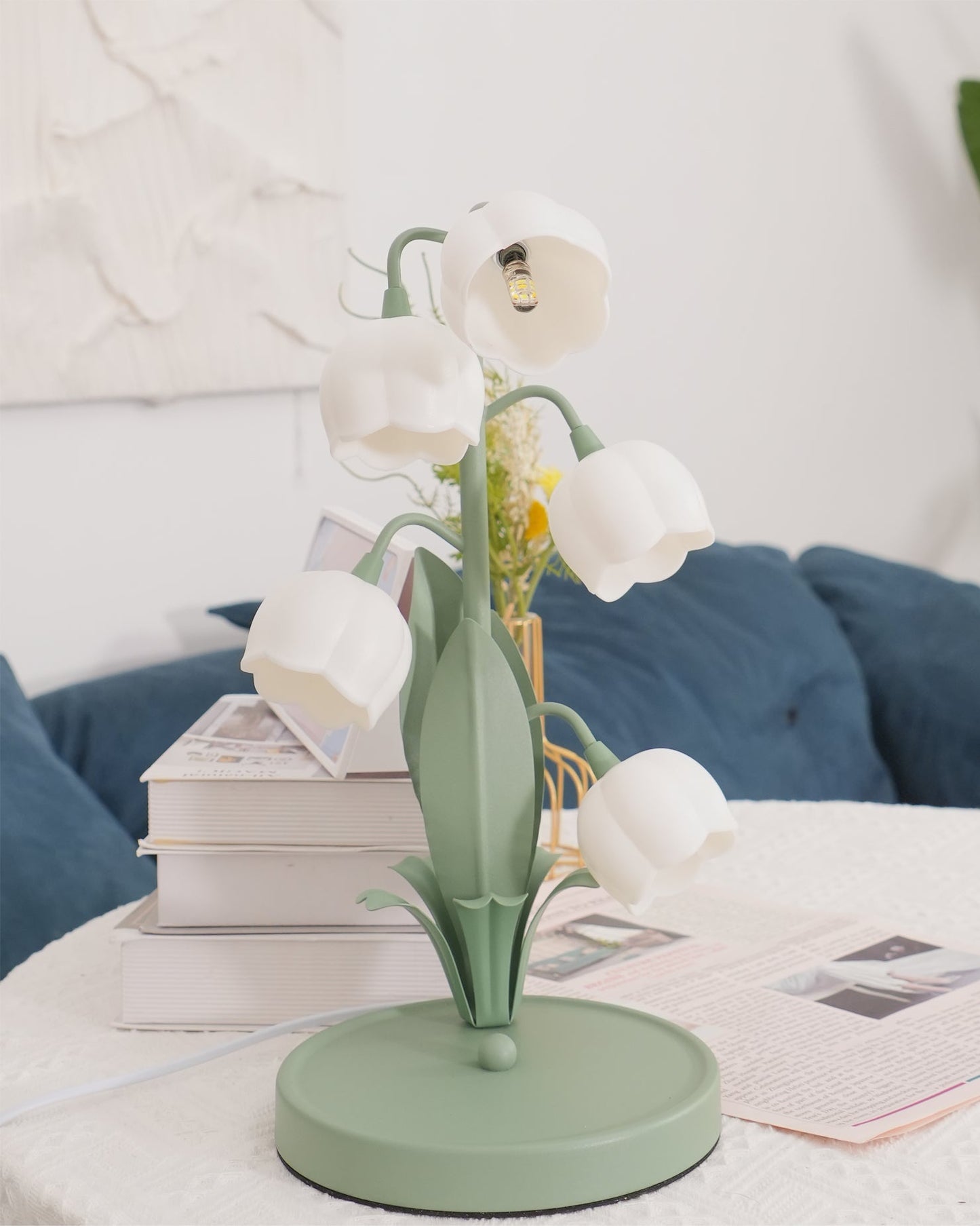 Lampe de Table Bell Orchid | Éclairage Élégant et Floral