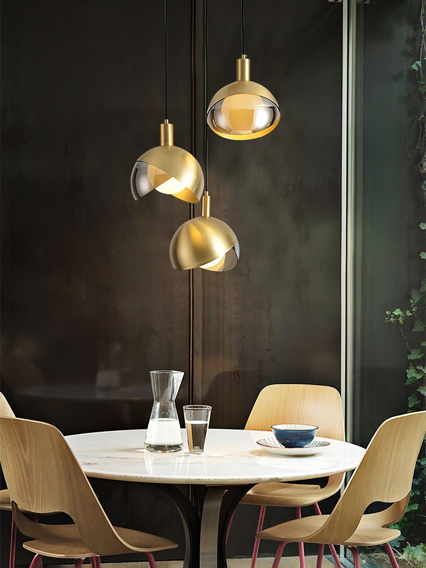 Suspension Métallique Moderne Blonche – Hauteur Réglable
