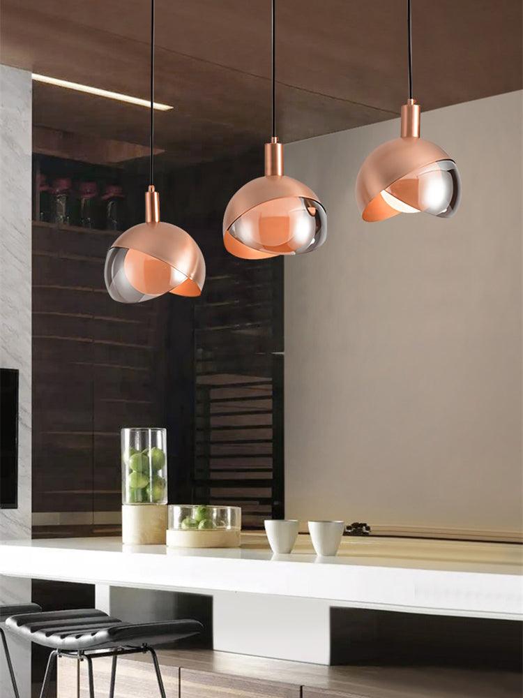 Suspension Métallique Moderne Blonche – Hauteur Réglable