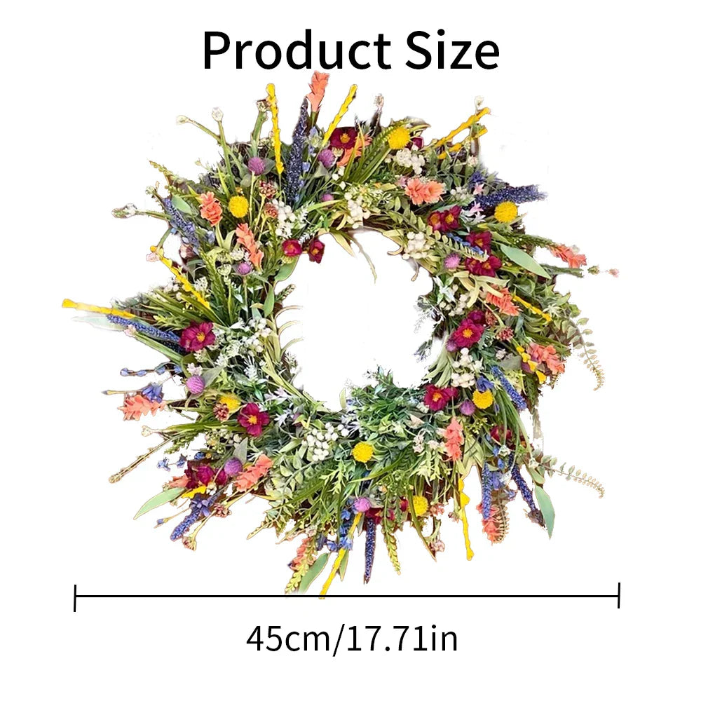 Couronne de Porte Florale Artificielle Bloomora