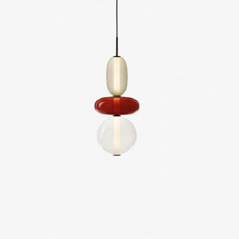 Suspension Moderne en Verre Confit – Élégance Colorée et Design Contemporain