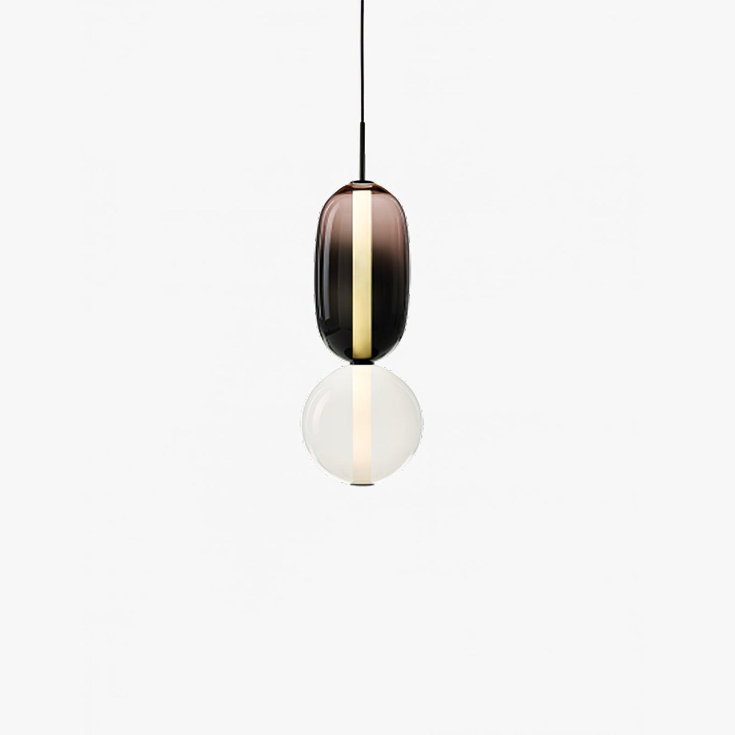 Suspension Moderne en Verre Confit – Élégance Colorée et Design Contemporain