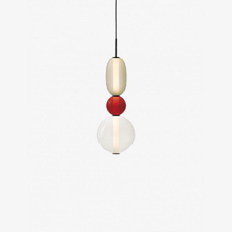 Suspension Moderne en Verre Confit – Élégance Colorée et Design Contemporain