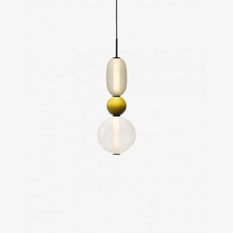 Suspension Moderne en Verre Confit – Élégance Colorée et Design Contemporain