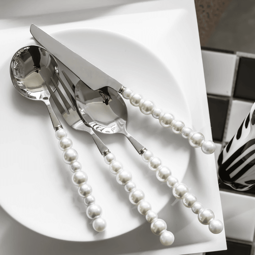 Couverts Perle Élégance – Design Luxueux et Unique