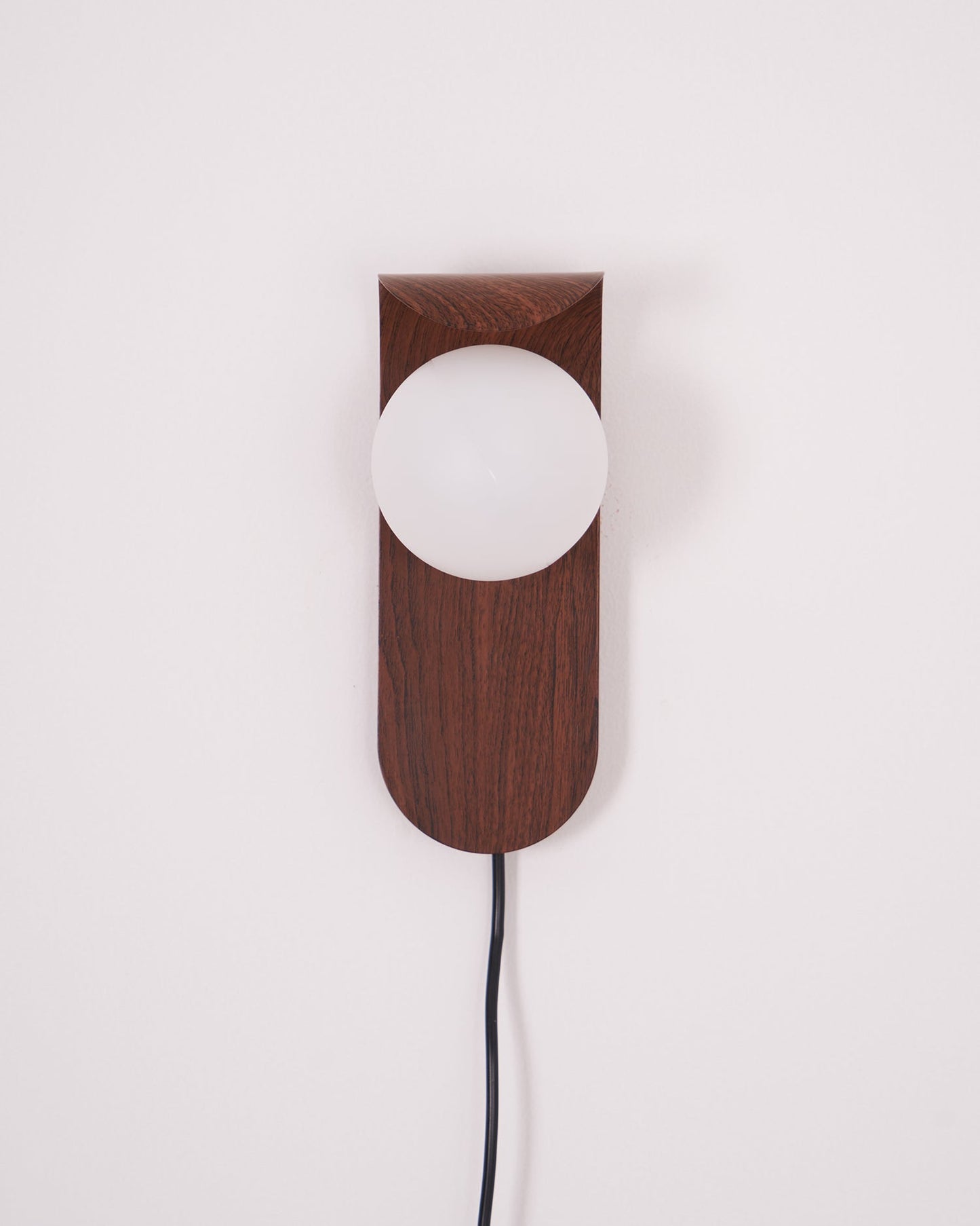 Applique Murale Design, Globe Givré, Bois & Métal, G9