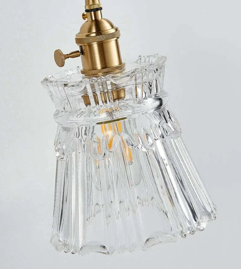 Suspension Moderne en Verre avec Cordon Doré – Élégance Intemporelle pour Cuisine et Salle à Manger