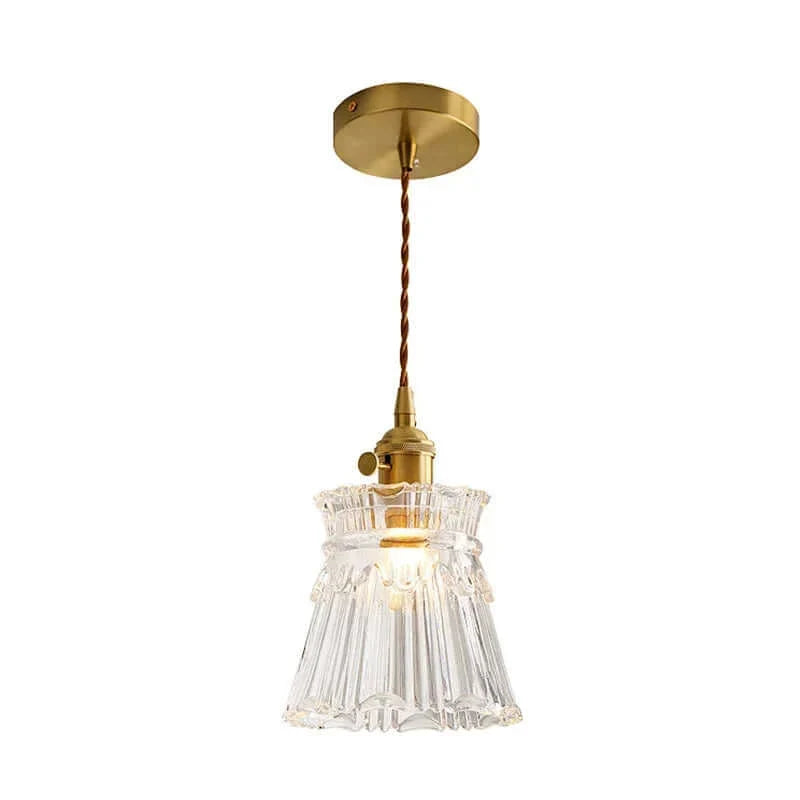 Suspension Moderne en Verre avec Cordon Doré – Élégance Intemporelle pour Cuisine et Salle à Manger