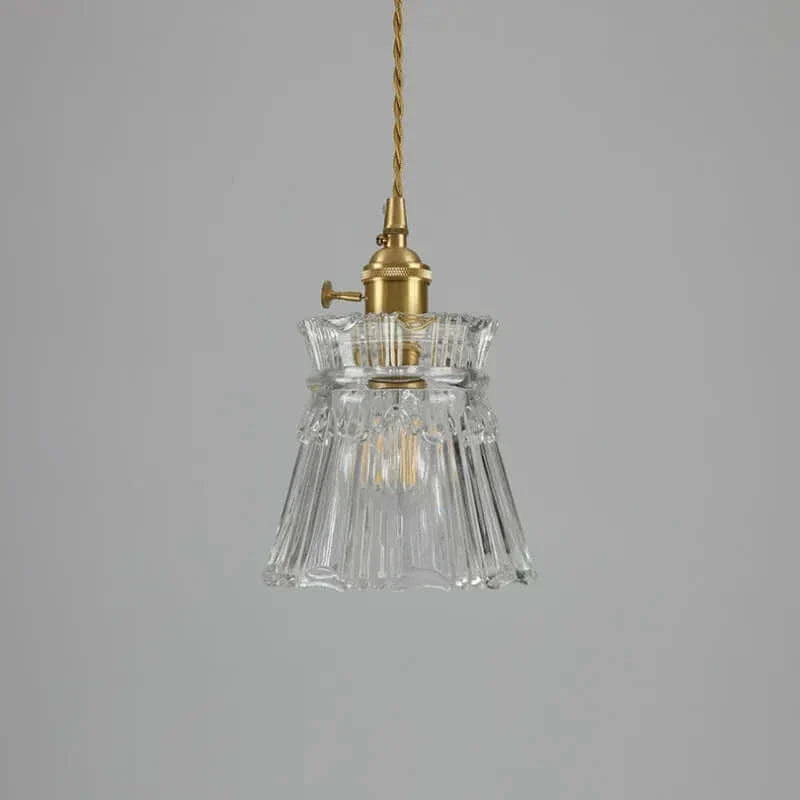 Suspension Moderne en Verre avec Cordon Doré – Élégance Intemporelle pour Cuisine et Salle à Manger