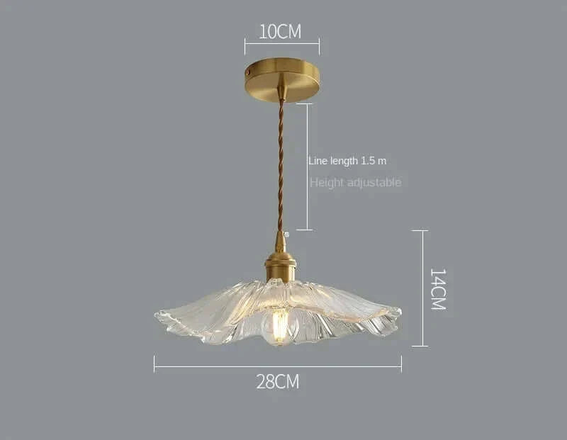 Suspension Moderne en Verre avec Cordon Doré – Élégance Intemporelle pour Cuisine et Salle à Manger