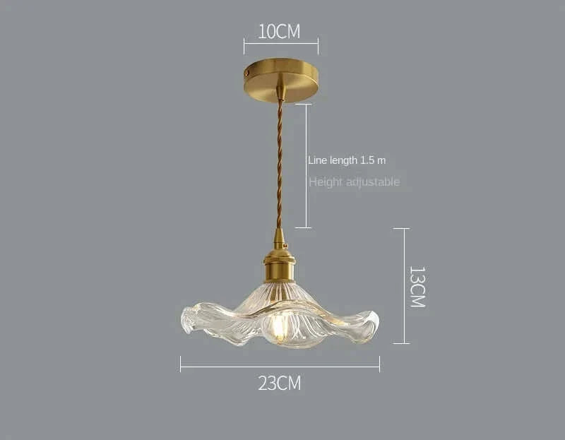 Suspension Moderne en Verre avec Cordon Doré – Élégance Intemporelle pour Cuisine et Salle à Manger