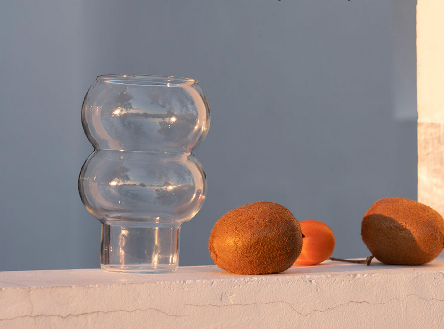Verre à Cocktail Design Clear Droplet – Verre Soufflé Polyvalent pour Boissons ou Fleurs