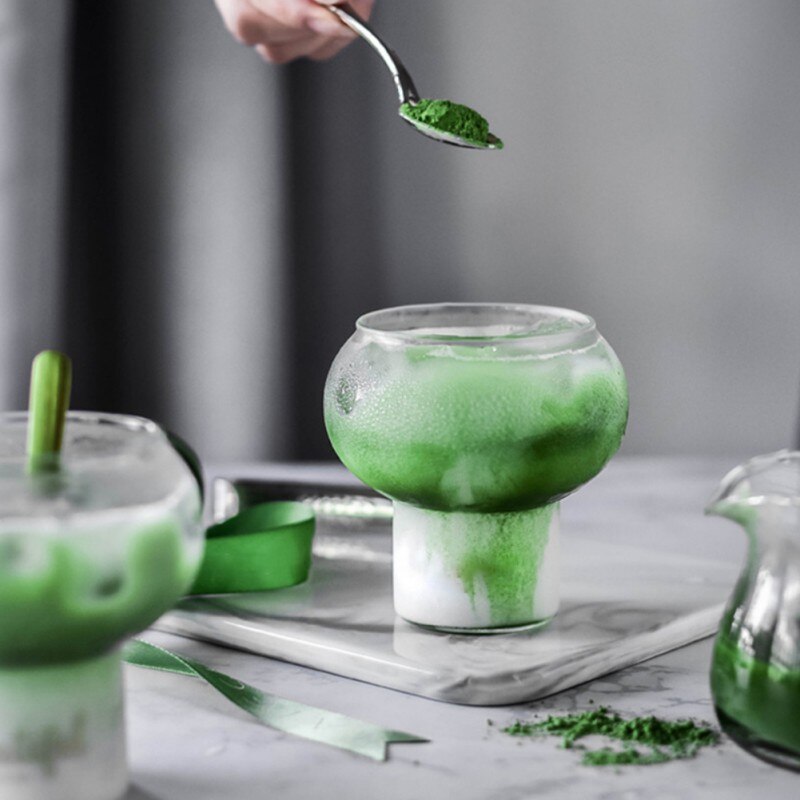 Verre à Cocktail Design Clear Droplet – Verre Soufflé Polyvalent pour Boissons ou Fleurs