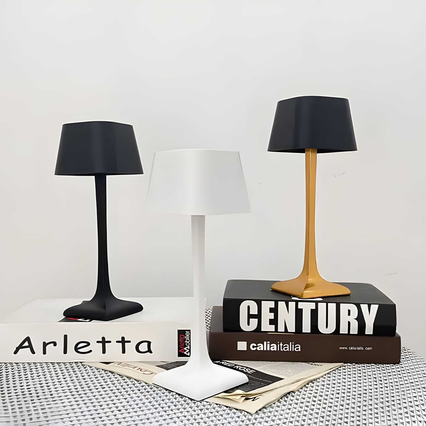 Lampe de Table Sans Fil Élégante – Éclairage Tactile et Design Moderne