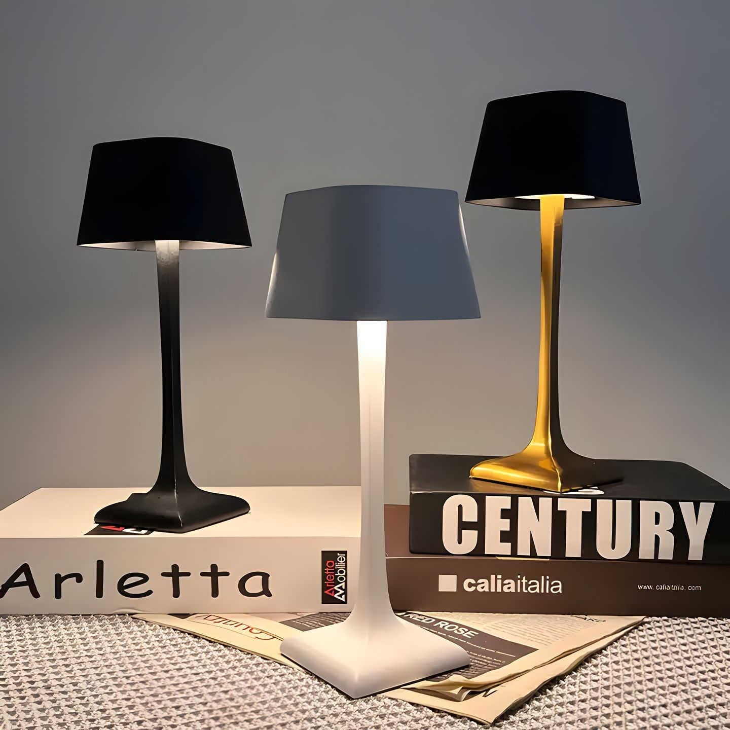 Lampe de Table Sans Fil Élégante – Éclairage Tactile et Design Moderne
